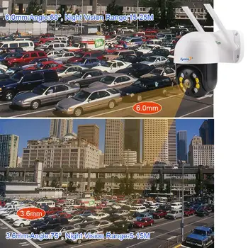 Zjuxin IP WiFi Kamery 2MP 1080P Bezdrátové připojení PTZ Speed Dome CCTV IR Kamera Onvif Venkovní Bezpečnostní Dohled ip kamery Camara exteriéru