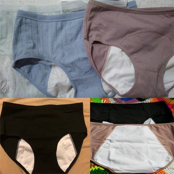 Únik Důkaz Plus Velikost Menstruační Kalhotky Fyziologické Kalhoty, Ženy, Spodní Prádlo Období Nepromokavé Kalhotky Ženské Spodní Prádlo Dropshipping