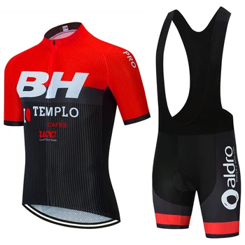 Červená BH Cyklo Team jersey Cyklistické Oblečení, kalhoty oblek pánské letní MTB pro 20D jízda na KOLE Šortky košile Maillot Culotte nosit