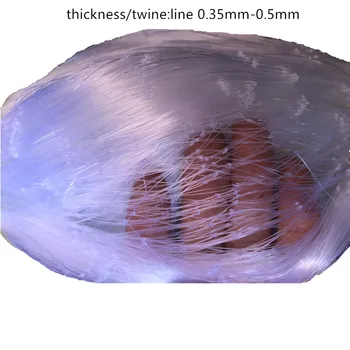 0,35 mm-tloušťka 0,5 mm Polotovary produktu rybářská síť monofil nylon ryby net síť ryby nástroj Rybářské náčiní Příslušenství