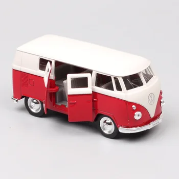 1:36 měřítku klasiky vintage auto Welly Diecasts Vozidla kovu 1963 T1 Bus Kombi Mikrobus model miniaturní auto, vytáhnout zpět hračky dítě