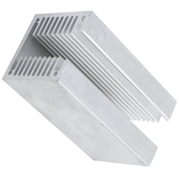 1 x stříbrná-hliníková chladič U 80 * 40 * 40 mm