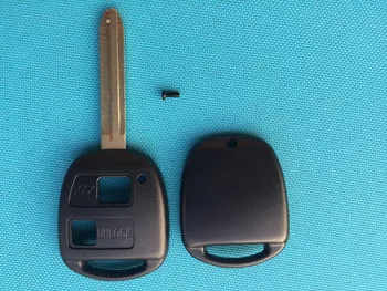 10pcs/lot Nový Náhradní Klíč Shell Uncut toy43 kotouč Pro Toyota 2 tlačítka dálkového klíč pouzdro prázdné, žádné logo