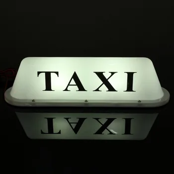 12V Car Truck Taxi Cab Znamení Střechy Dome LED Světlo Lampy Shell Magnetické Základny s Zásuvky Zapalovače Délka Kabelu 100cm