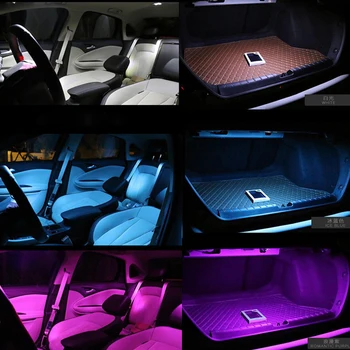 17Pcs Canbus T10 Bílá LED Světla Žárovky Interiéru Kit Mapu Dome Kufru, osvětlení spz Vhodné pro Chrysler 300C 300 300 2005-2010