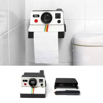 1KS WC Tkáně Box Kreativní Retro Polaroid Tvar Inspirovaný Tkáně Boxy Toaleta Rolka Papíru, Držák Kolonce Domů Koupelna Dekor