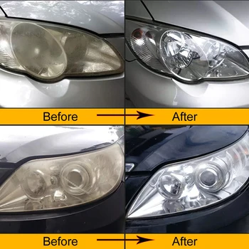2 Kryt Auto Světlomet Zrekonstruován Rozprašování Cup Car Headlight Lens Restoration Kit Restaurátor Systém Leštění Nástroj Obnovení Jasné