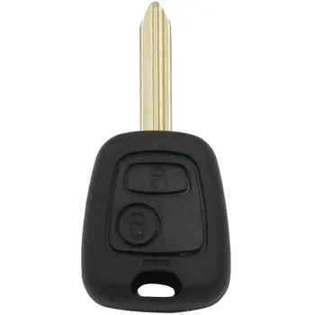 2 Tlačítka Vzdálené Klíč Smart Auto Klíče Fob 433MHz ID46 Transpondér Čip Pro Citroen Saxo Xsara Picasso Berlingo SX9 Prázdné Uncut Blade