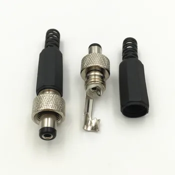 200Pcs Uzamykatelné 5.5 mm x 2.1 mm DC Male Power Plug s Šroub Matice Aretace Konektoru
