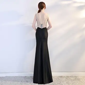 2020 nové šaty dámské šaty banket sexy noční klub flitr šití tenký otevřené šaty party dlouhé šaty