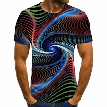 2020 nový tří-dimenzionální grafické T-shirt pánské ležérní topy zábavné 3D pánské T-shirt létě O-neck plus velikost streetwear