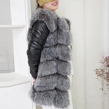 2020 Ženy Vysoce Kvalitní Teplé Zimní PU Kožešiny Kabát Bunda Imitace Fox Kožešiny Kabát Módní Slim Dámské Dlouhé Falešné Kožešiny Bunda S-4XL