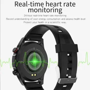 2021 Smartwatch Muž Android Inteligentní Hodinky Náramek S Odpovědí na výzvu Smartwatches Vodotěsné Hodinky Připojen Iphone Xiaomi VS L13