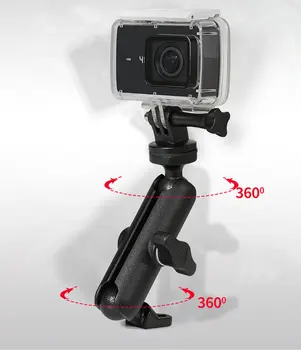360 Rotující Kolo Motocyklu Kamera, Držák Na Řídítka Zrcadlo Mount Držák Pro GoPro Hero8/7/6/5/4/3+ Akční Kamery Příslušenství
