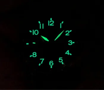 44mm žádné logo černý ciferník Asijské 6497 17 jewels Mechanické Ruční Vítr hnutí pánské hodinky svítící Mechanické hodinky pa119-p8