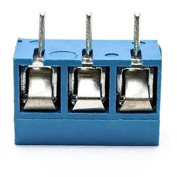 50 Ks modré ABS KF301-2P 5,08 mm 2 Pin Připojte Svorky Šroubové Svorky Konektor