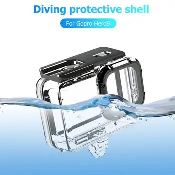 50 M Vodotěsné Potápěčské Pouzdro Tvrzené Sklo Ochranné Podvodní obal pro GoPro Hero 9 Černá Akční Kamera, Příslušenství