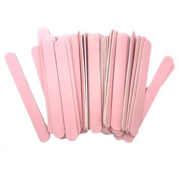 500Pcs/lot Pink pilník na Nehty Mini Dřevěné 240/240 Jednorázové Lešticí Profesionální Limes UV Gel, pilníky na Nehty Smirkový Rovný Styling