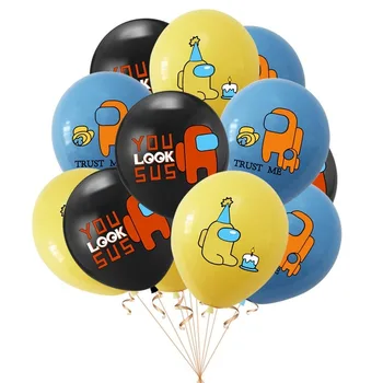 50ks Mezi Námi Balónky 12inch Video hry latexový balónek Happy Birthday Party dodávky Dekorace děti Kolegyně Všechny Hry Hračky