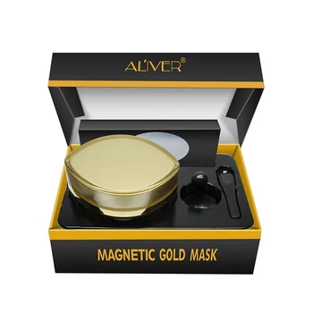 50ml Magnetické Minerální-Bohaté Čištění Pórů Odstraňuje Kožní Nečistoty Maska 50ml Péče o Obličej Magnet Zlato Lesk