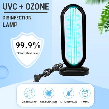 50W UV Světlo Sterilizátor Vzdálené UV Sterilizátor Ozonová Dezinfekce lampa Quartz UVC Ultrafialové záření UVC Baktericidní Lampa Dropship