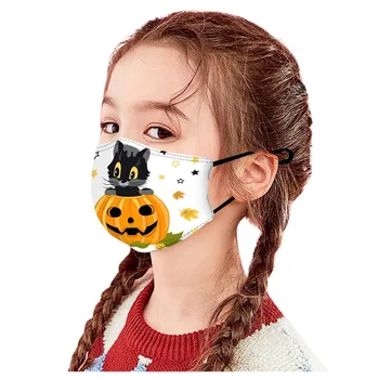 5KS Barevné Odrůdy Design Poklidnou Sportovní Módy Maska Děti Halloween Funny Tisky Venkovní Opakovaně použitelný Obal