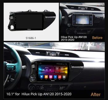 6G+128 G Ownice Android 10.0 autorádia 2din pro Toyota Hilux Pick Up AN120 - 2020 auto on-board Navigace AUDIO headunit