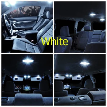 8ks Led Modrá Bílá LED Žárovka Vnitřní Balení Kit Pro Nissan Juke 2011 2012 2013 spz Lampy Nissan-EF-23