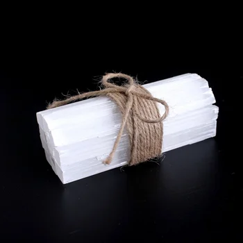 90-100mm Velký Přírodní Bílá Selenite Krystal Stick Sádra Křemen Hrubý Minerály Exemplář Bod Léčení Kámen Domácí Dekoraci
