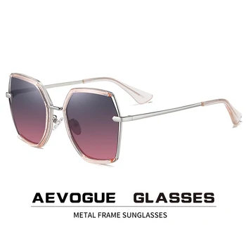AEVOGUE Nové Ženy Módní Cestovní Polygon Polarizované sluneční Brýle Jízdy Venkovní Gradient Lens Oversize Brýle UV400 AE0828