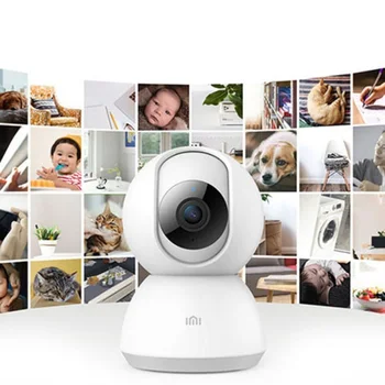 Aktualizovaná Verze IMILAB Inteligentní Kamera 1080P HD 360 ° Pan-tilt Night Vision IP WiFi Kamera Dálkové Ovládání Pro Domácí