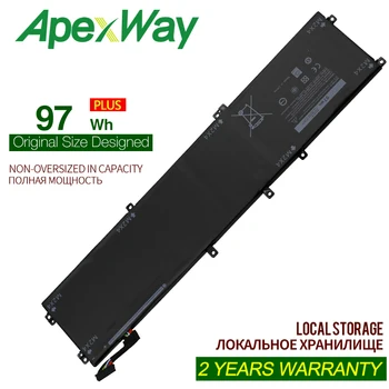 ApexWay Nové 11.4 V 97WH XPS15 6GTPY Laptop Baterie pro DELL Precision 5520 5530 pro DELL 9570 9560 series notebook