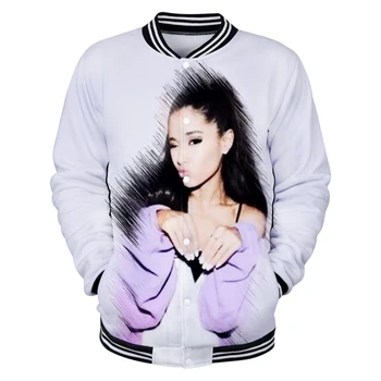 Ariana Grande 3D Tištěné Baseballové Bundy Ženy/Muži Módní Dlouhý Rukáv Bunda 2019 Hot Prodej Ležérní Streetwear Oblečení