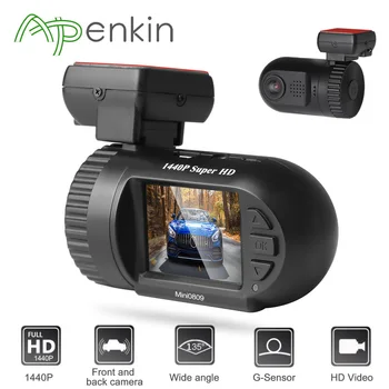 Arpenkin Mini 0809 upgrade mini0805 Dash Cam Auto DVR Kamera Super HD 1440P Rekordér Detekce Pohybu, G-senzor DVR GPS Logger