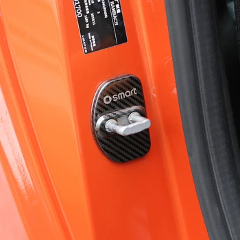 Auto Door Lock Kryt Z Nerezové Oceli, Vnitřní Ochrana Shell Pro Mercedes Smart Forfour Fortwo 451 453 Car Styling Příslušenství