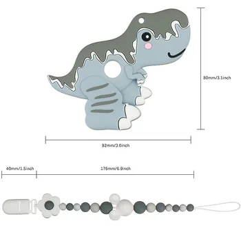 Baby Dudlík Clip Řetězce Dítě Kousací Dudlík Hračku Figuríny Klipy Dinosaur & Koala Guma Hračky Bradavky Držák