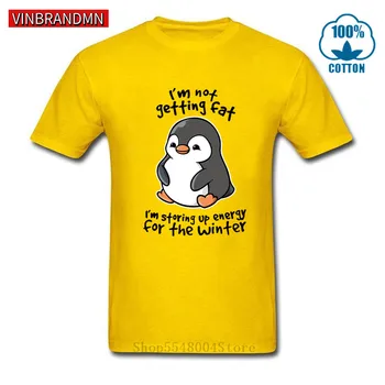 Baculaté tučňák T shirt muži kawaii tuku Tučňák t-košile Roztomilé zvířecí Tričko-nejsem tlustá, jsem uložení až energie pro zimní Košile