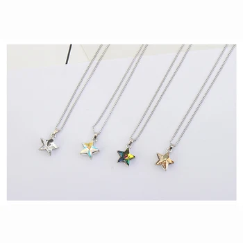 BeBella rivoli hvězda pentagram přívěsek náhrdelníky s Krystaly od Swarovski módní šperky dárek pro ženy, dívky Vánoční