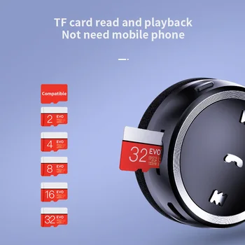 Bezdrátová Sluchátka, TF Card Bluetooth Sluchátka s Mikrofonem, Herní Headset Sluchátka Šumu Sluchátka s kabelem