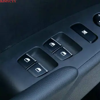 BJMYCYY car styling ABS 7PCS/SET Auto, okna, výtah knoflíky zdobí flitry Pro Hyundai Solaris Verna auto příslušenství