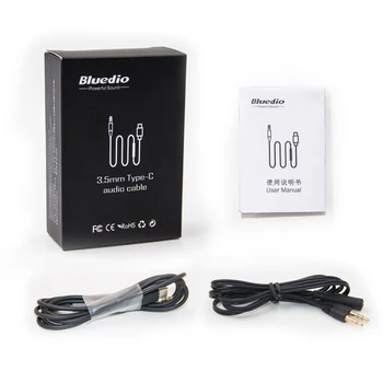 Bluedio Audio kabel Typu c, do 3,5 mm pro Bluedio T6S T6 T5 V2 TM TMS propojit s počítačem