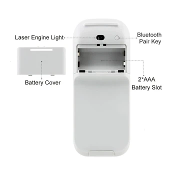 Bluetooth 4.0 Skládací Bezdrátová Myš Arc Touch Válec Počítač Silent Mouse Ergonomický Slim Laser Mini Myší Pro Microsoft Surface