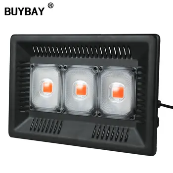 BUYBAY Full Spectrum LED Grow Světla Vodotěsný IP67 100W 200W 300W COB Růst Záplava Světla pro Rostliny Krytý Hydroponické Skleníkových