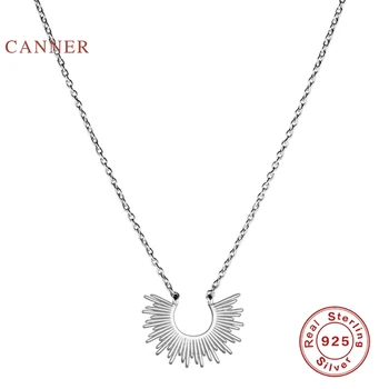 CANNER 925 Sterling Silver Náhrdelník Pro Ženy 2020 Šperky Personalizované C-line Řetěz 18k Zlato náhrdelník Náhrdelník Collares Límec