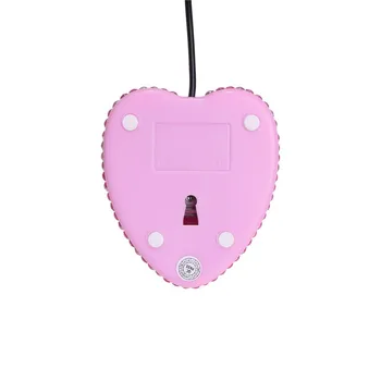 CHYI Roztomilé Růžové Srdce Diamond Design Mini Myš Pro Gilr Dárek USB Optické Drátové Myši 1000 DPI 3D Počítačové Kanceláře Mause Pro Notebook