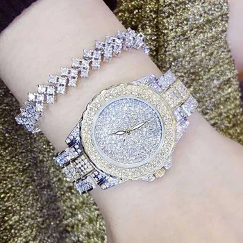 CIBO nákladné temperament třpytivé oceli kapela quartz hodinky náramky oblek podnikání velký ciferník prsten šperky
