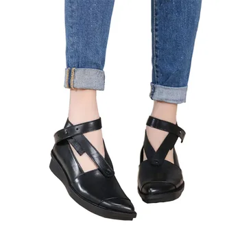 Clearance 80% sleva kožené four seasons boty sandály ležérní ploché boty pohodlné měkké dno ženské boty slevy