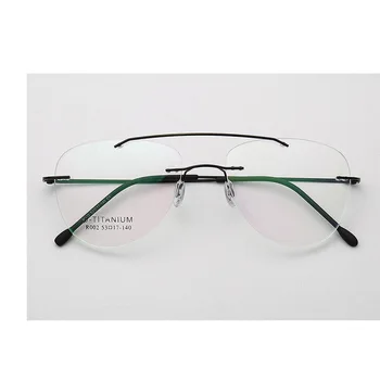 Cubojue Vrtaných Brýle Rám Muži Ženy Bezrámové Brýle Muž Letectví-tvar Značky Sluneční Brýle