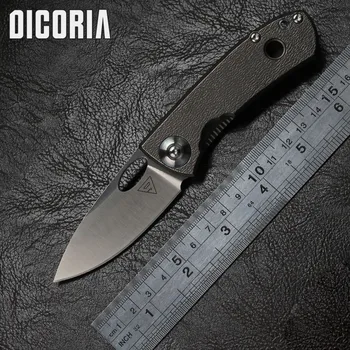 DICORIA District 9 E170 Skládací nůž 14C28N blade titanu rukojeť Venkovní zařízení suvival camping Lovecký Kapesní nože EDC Nástroje