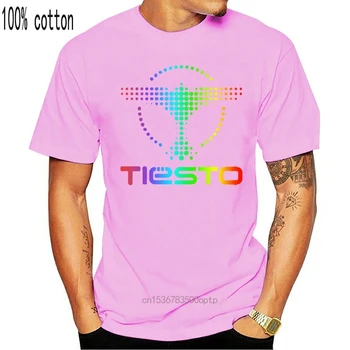 Dj Tiesto Logo Edc Trance Music 2 T Shirt Man Osobnost Originální Tričko Pánské Autentické Zábavné Pánské Tričko Plus Velikost Grafické